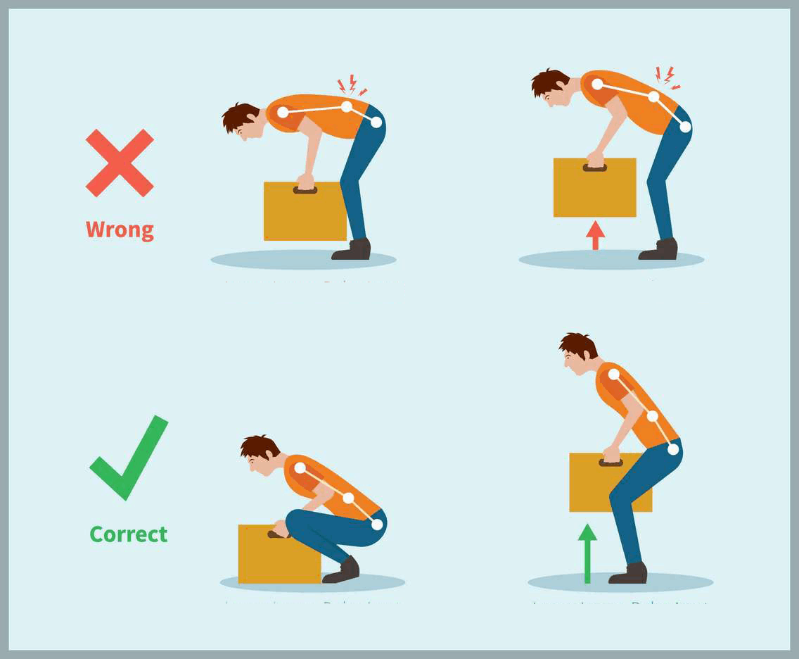 correct-and-wrong-technique-to-lift-heavy-object-vector-image-my-xxx